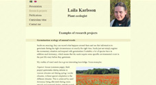 webbplats, Laila Karlsson